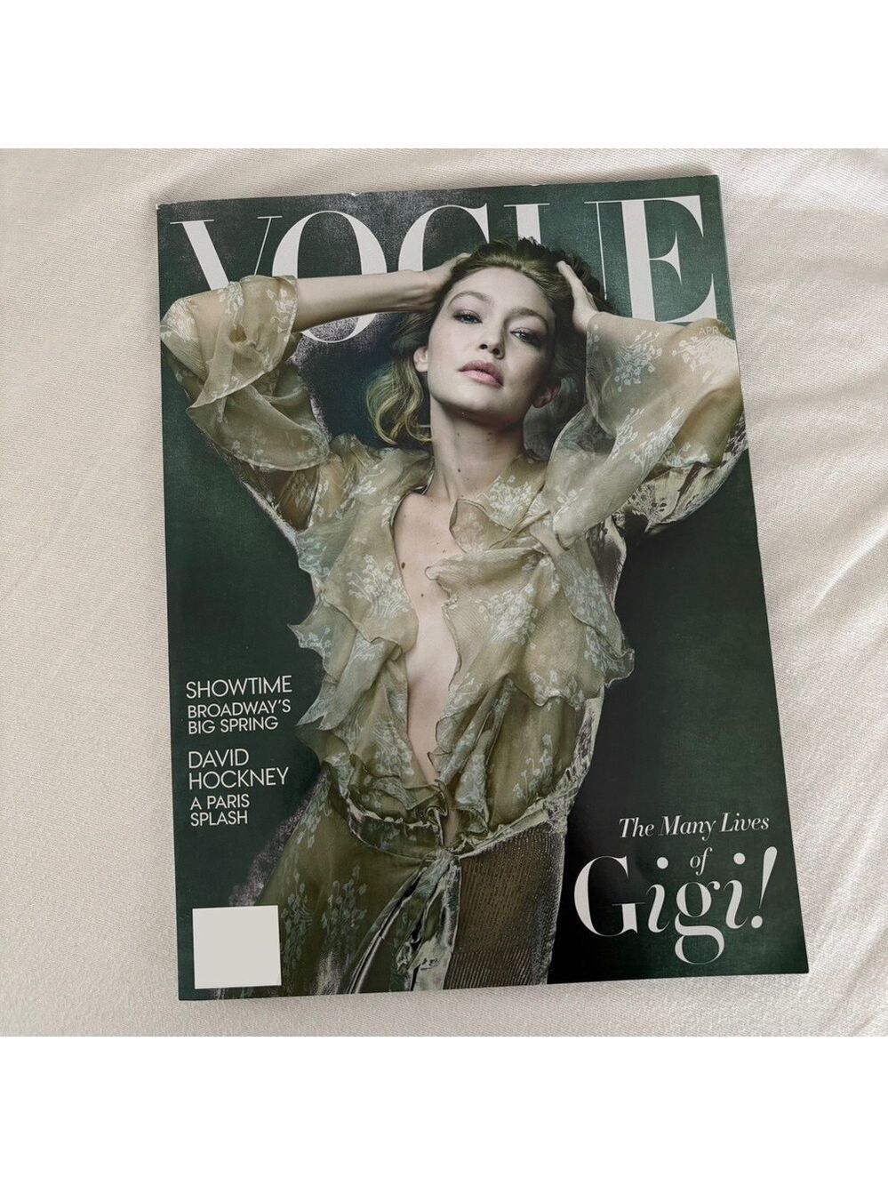 Vogue Magazine April 2025 Issue - Gigi Hadid Cover
